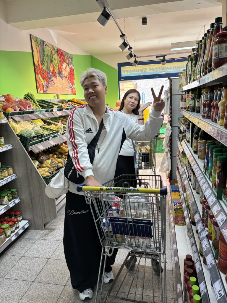 Erster Einkauf am Tag der Ankunft