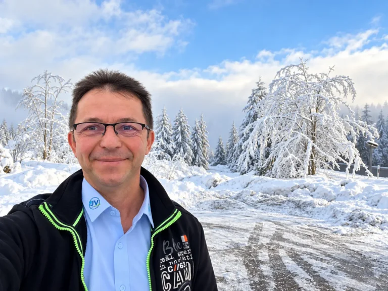 Auch im Winter unterweges zur Akquise